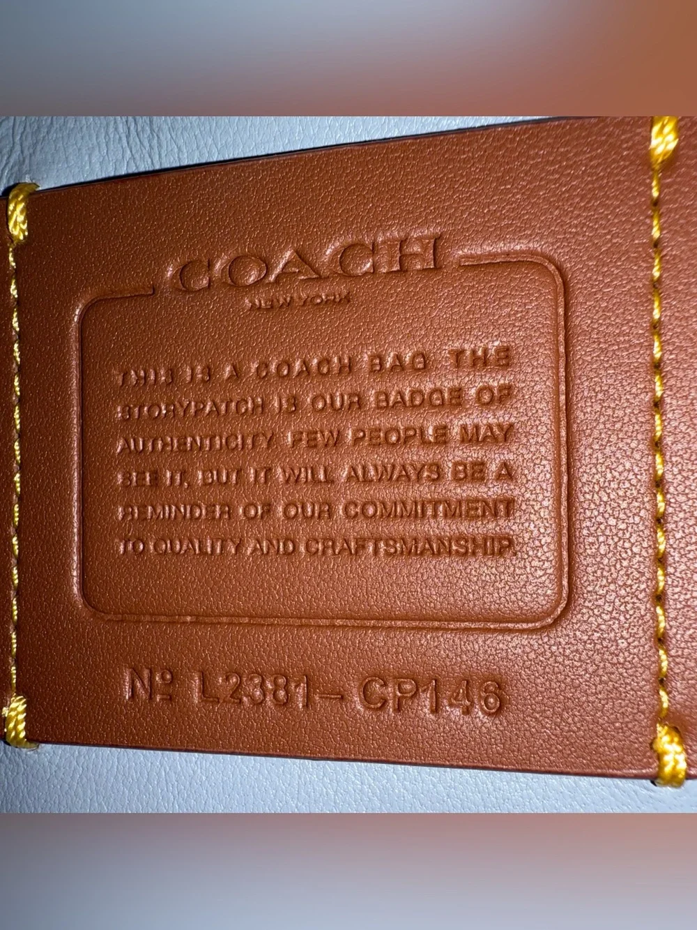 Coach Tabby Shoulder Bag 33 with Quilting in grey blue